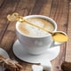 thumbnail image 4 of Juego de cucharas de Metal, cuchara de café, postre, cena, con soporte de Base de cisne, 1 Juego, 4 of 5