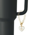 thumbnail image 4 of Encanto de Letra Uxcell para Taza Stanley Tumbler, Encanto Personalizado de Mango con Letra Inicial del Alfabeto en Forma de Corazón G, 4 of 7