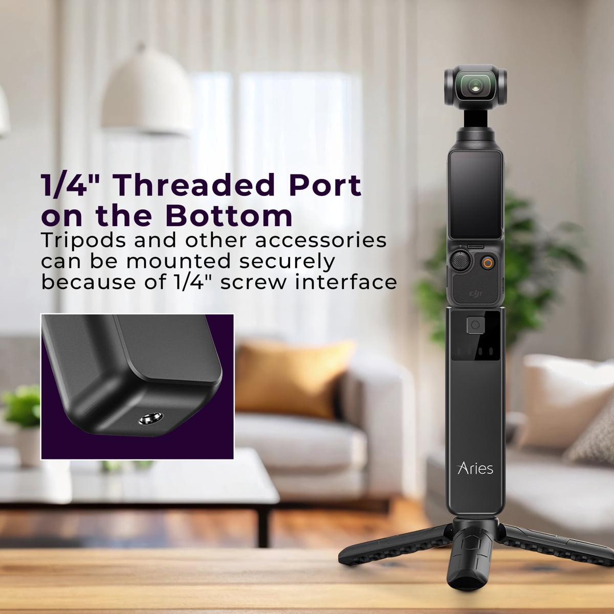 Aries 4000mAh Power Bank for DJI Osmo Pocket 3 Gimbal Camera