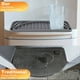 thumbnail image 4 of 2pcs, Can Be Cut Into 4 Sizes Silicone Refrigerator Drip Tray, Non-slip And Cuttable, Refrigerator Water Fountain Overflow Mat, Drainage Mat-Grey, 4 of 4
