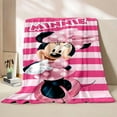 thumbnail image 3 of 17 Style Miccekey Minnie Flannel Blanket Lovers Throw Office Thick  Blanket Warm Home Sofa Decor Unisex Kids Boy Girl Gift, 3 of 10