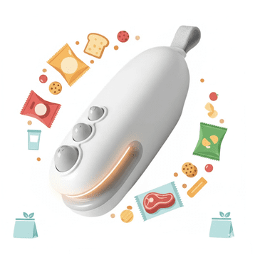 2-in-1 Mini Bag Sealer with Cutter and Magnet, Portable Handheld 2 in 1 Rechargeable Food Bag Sealer, Mini Bag Sealer Magnetic, Heat Sealer for Plastic Bag Snack Bag Food Storage