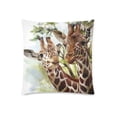 thumbnail image 2 of MKHERT Two Giraffes Throw Pillowcase Pillow Cover Cushion Couver 18x18 inch, 2 of 2
