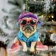 thumbnail image 5 of Fiudx Colgante de Perro Acrílico, Adorno Plano para Árbol de Navidad, Adorno Navideño Único, Idea de Regalo Versátil, Decoración para Amantes de Las Mascotas, Fácil de Colgar, Ideal para Árboles y Co, 5 of 5