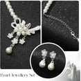thumbnail image 4 of 1920s Gatsby Pearl Jewelry Set Silver Bridal Wedding Rhinestone Necklace Earrings Set Crystal Bridesmaids Jewelry Accessories for Women and Brides, 4 of 4
