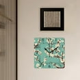 thumbnail image 3 of 14 Inch Wall Clock Battery Operated Square Clock Decorative for Office, Kitchen, Outdoor, Living Room，Cherry Blossom Flower Flroal Beautiful, 3 of 4