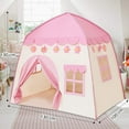 thumbnail image 4 of Kids Play Tent for Girls Princess Play Tent Indoor Children's Room Outdoor Safety Non-Toxic with Cotton Ball Lights Frozen Princess Crown Wand, 4 of 10