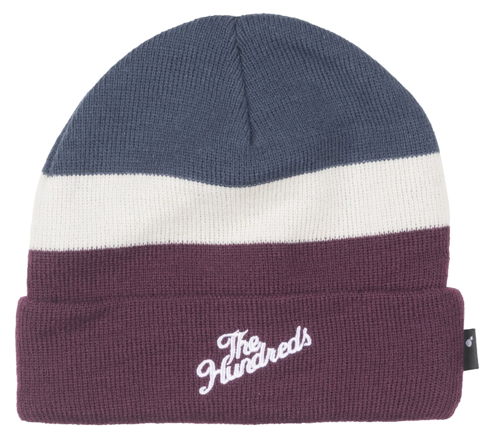 The Hundreds Ends Striped Beanie Cuffed Headwear Hat Skull Cap Lid Mens