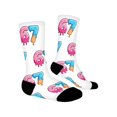thumbnail image 4 of Socks for Men Women LSQii Cute Printed Ribbed Cotton Crew Socks Casual Daily Wear Comfort Cozy Streetwear for Sports,Athletic Style,Funny Gift,Size 5-10, White, 4 of 6