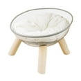 thumbnail image 3 of Cama para gatos con cápsula transparente, cama para gatos transparente elevada de madera, cápsula espacial lavable extraíble, cama para gatos, sofá, 3 of 9