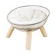 thumbnail image 3 of Sofá cama para mascotas, cama para gatos con cápsula transparente espacial, lavable, elevada de madera duradera, cama transparente para gatos para, 3 of 9