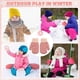 thumbnail image 4 of Mitones de invierno para bebés pequeños forrados con guantes de nieve de esquí impermeables y cálidos de lana para niños y niñas924, 4 of 5