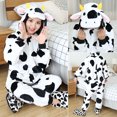 thumbnail image 3 of Invierno adultos Kigurumi Animal Stitch Onesies mujeres hombres pijamas traje de una pieza Halloween Navidad con capucha dibujos animados Onesie disfraces, 3 of 6