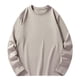 thumbnail image 2 of pstuiky manga larga para hombre, Camisa informal de manga larga con cuello redondo y color liso para hombre. Blusas de manga larga con cuello redondo. Tops de talla grande para hombre xxxxxxl, 2 of 7