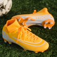 thumbnail image 2 of Botines De Fútbol Elásticos De Parte Superior Alta Con Punta, Zapatillas De Fútbol Transpirables Antideslizantes Resistentes Al Desgaste, Zapatos Deportivos De Competición De Entrenamiento Profesional, 2 of 3