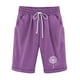thumbnail image 1 of Mujeres Pantalones Cortos Casual, Cintura Elástica Día de la Independencia de la Impresión Pantalones Cortos con Cordón con Bolsillos para Verano Primavera de Uso Diario, Pantalones Cortos de Verano P, 1 of 4