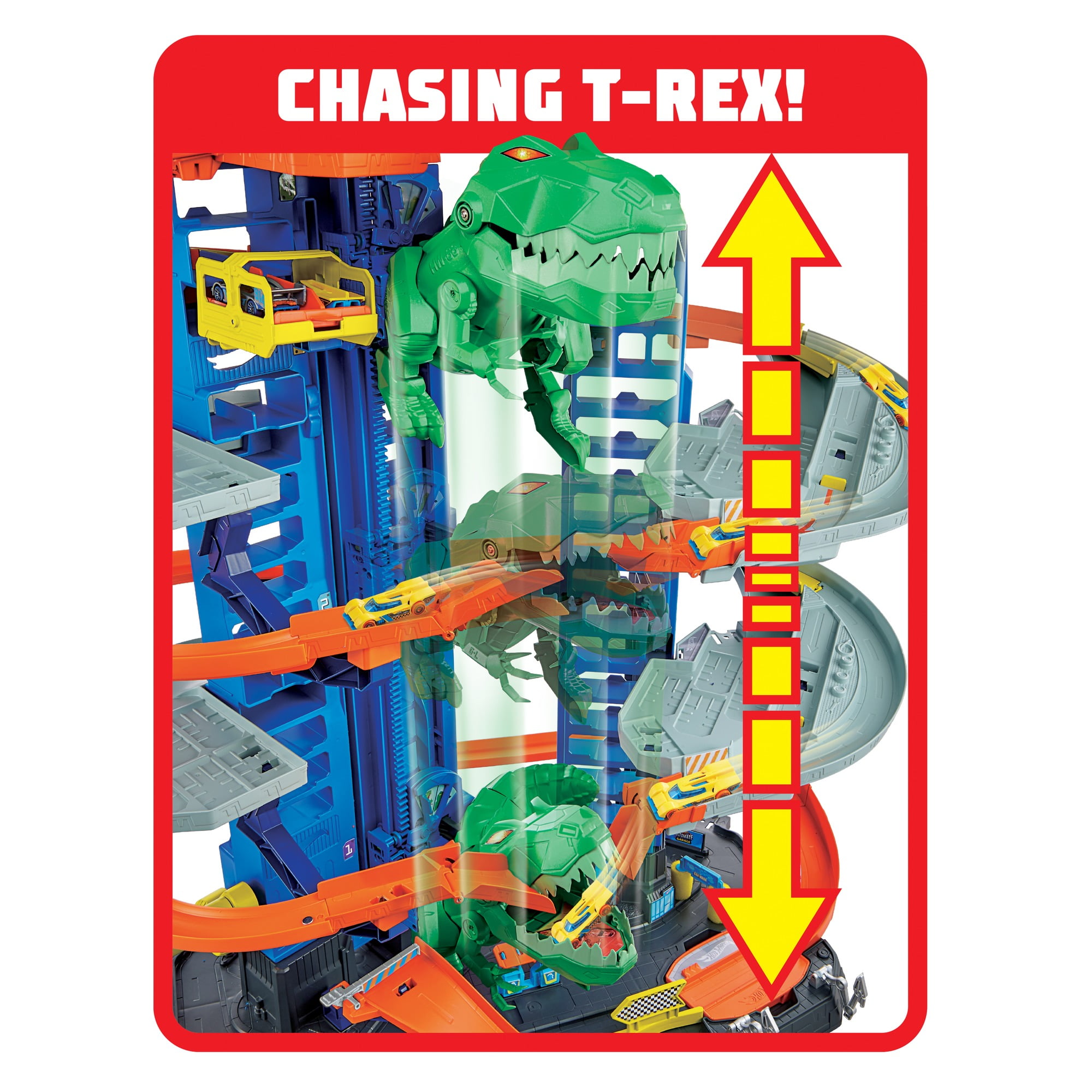 garage hot wheels t rex