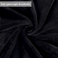 thumbnail image 5 of Fleece Blanket Soft Lightweight Microfiber Plush Flannel Throw Blankets for Couch Sofa Bed, Black Queen, 5 of 7