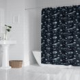 thumbnail image 2 of Black White Dinosaurs Fossils Pattern Shower Curtain 72"x84" ,Bathroom Decorative Shower Curtains Set with 12 Hooks,Modern Waterproof Washable Shower Curtain, 2 of 6