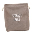 thumbnail image 3 of Cajas de tela plegables de gran capacidad para la ropa sucia marrón, 3 of 9