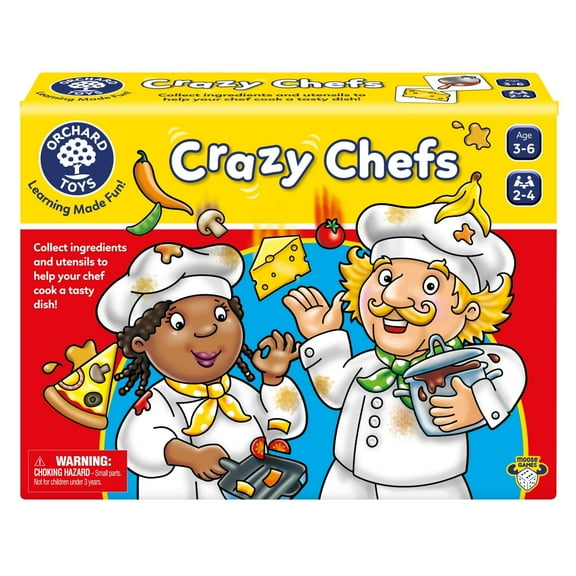 ORCHARD TOYS Moose Crazy Chefs Game. Help Make a Meal in This Tasty Matching Game. for Ages 3-6 and 2-4 Players