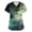 Green_002, variant on Domuza Women's Halloween Scrubs Shirts Funny Bat Printed Casual Soft Stretchy Short Sleeve V Neck Shirts Breathable Nurse Uniforms Tops with Pocket Army Green L