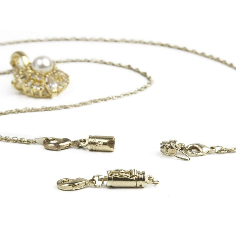 Magnetic Jewelry Clasp Gold Small Barrel Safety Catch 1 Clasp 1076G