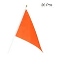 thumbnail image 3 of Orange Flag Stick, Hand Held Mini DIY Flag 8.2x5.5 Inch Triangle Pack of 20, 3 of 5