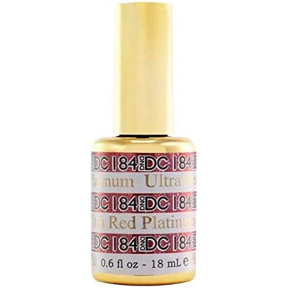 DND DC Platinum Gel Polish  Ultra RED Platinum 184