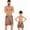 Section E, variant on WOLLED Family Matching Swimwear Father Son Matching Swim Trunks Print Parent-Child Summer Beachwear Bathing Suit Elastic Shorts