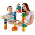 thumbnail image 6 of Hape Quadrilla Wooden Cliffhanger Marble Run Construction Building Set, 94 Pieces, 6 of 6