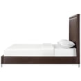 thumbnail image 4 of Posh Living Tristan Leather Platform King Bed Frame with Nailhead in Espresso, 4 of 9