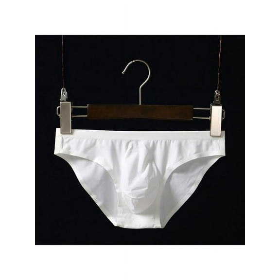 Men's Ice Silk Elastic Seamless Underpants Ultra-Thin Breathable Briefs Underwear