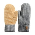 thumbnail image 2 of Winter Gloves, Women's Knit Full Finger Gloves, Upgraded Fleece Lined Gloves, Thermal Mittens for Women, Riding, Outdoor, Maximum Warmth, Gifts Baberdicy, Ideal for Women, 2 of 4