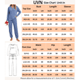 thumbnail image 3 of UVN Pajamas Sets for Women Long Sleeve Henley Neck Tops and Pants 2 Piece Outfits Fall Winter Casual Sleepwear Pjs Lounge Sets, 3 of 9
