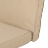 Noble House Hopewell Outdoor Water Resistant Fabric Club Chair Cushions in Tan