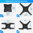 Full Motion TV Wall Mount Articulating Arms Swivels Tilts Bracket for
