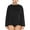 Black, variant on Sociala Women's Solid Long Sleeve Plus Rashguard UPF 50  Surfing Swim Shirt Top