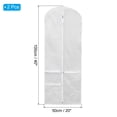 thumbnail image 2 of Uxcell Garment Bags for Dance Costumes, 2 Pack 40x20 Inch Garment Bag for Dancing, Clear, 2 of 6