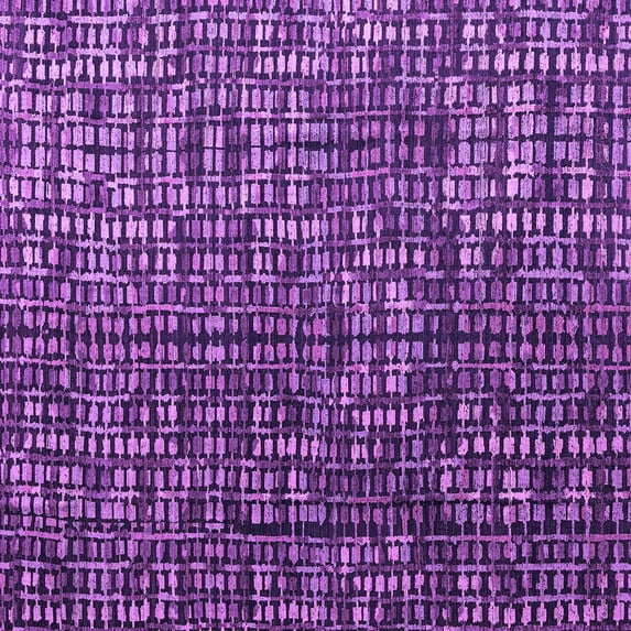 Ahgly Company Indoor Square Abstract Purple Modern Area Rugs, 3' Square
