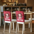 thumbnail image 5 of TSOVTHRID Snowman Christmas Wreath Print Chair Back Cover Decorative Soft Dining Room Chair Cover Elastic Chairs Protector Slipcovers for Home Kitchen Banquet Christmas Decoration, Set of 1, 5 of 7