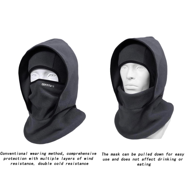 Lilgiuy Balaclava Ski Mask for Men Women, Winter Fleece  display picture 1