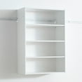 thumbnail image 3 of Devi White Freestanding Walk in Wood Closet System, 3 of 6