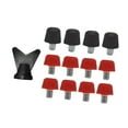 thumbnail image 2 of Lipstore 12 Pcs Crampons de Chaussures de Soccer, Crampons de Chaussures de Rugby M6 à Vis Filetée Crampons de Bottes de Soccer Crampons de Bottes de Soccer pour Espadrilles Athlétiques Noir 11mm Rouge 8mm, 2 of 8