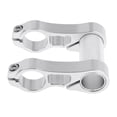 thumbnail image 2 of S SERENABLE Rallonge de Guidon de Vélo Pliable Réglable en Alliage d'Aluminium Double Argent, 2 of 8
