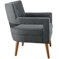 thumbnail image 2 of Ergode Sheer Upholstered Fabric Armchair - Gray, 2 of 5