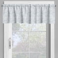 thumbnail image 4 of Ambesonne Dusty Blue Valance & Curtain, Floral Ornamental Motif, 55"x45", Ceil Blue White, 4 of 7