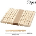 thumbnail image 1 of Coofit 50PCS Kids Ice Cream Stick DIY Safe Creative Wooden Popsicle Stick Ice Pop Stick, 1 of 10