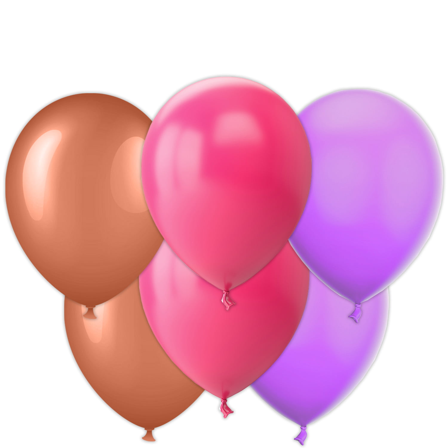 100 x 9" 23 cm Fuchsia Star Foil Balloons Bulk Wholesale Decorator Helium Air 