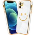 thumbnail image 1 of Designed for iPhone 13Pro Case - Soft TPU Phone Case with A Smiley Face Print Pattern Camera Lens Protection and Raised Reinforced Corners Bumper for iPhone 13Pro, 1 of 5